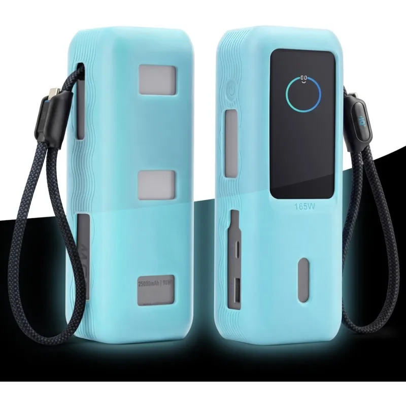 DT21 Protective Silicone Case for Anker 165W Portable Power Bank Fluorescent Green