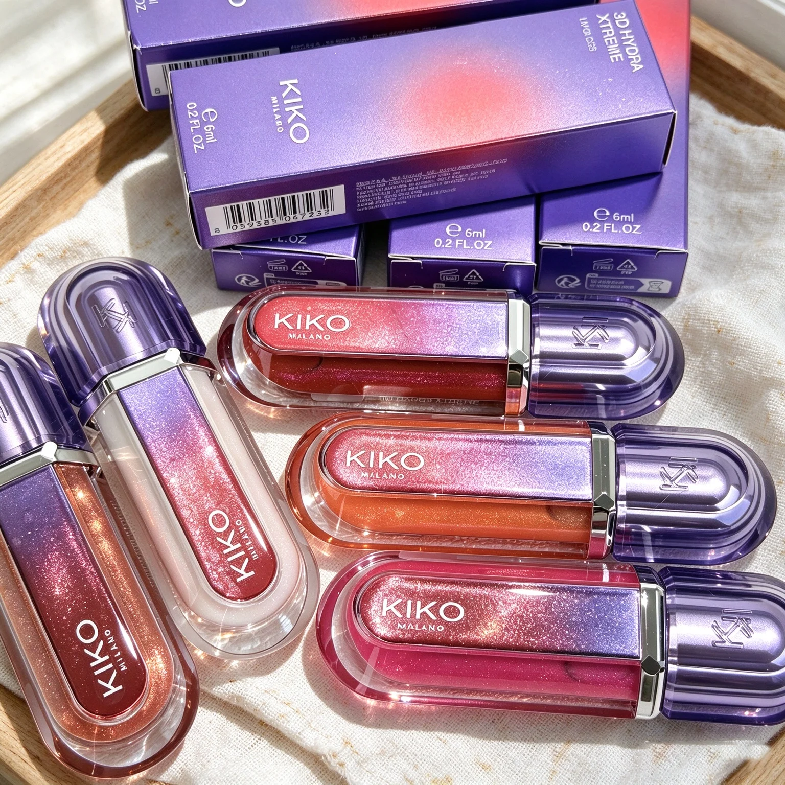 KIKO MILANO 3D Hydra Xtreme Lip Gloss Limited Edition Volumizing Mirror-Like Shine Moisturizing and Hydrating Non-Sticky Makeup