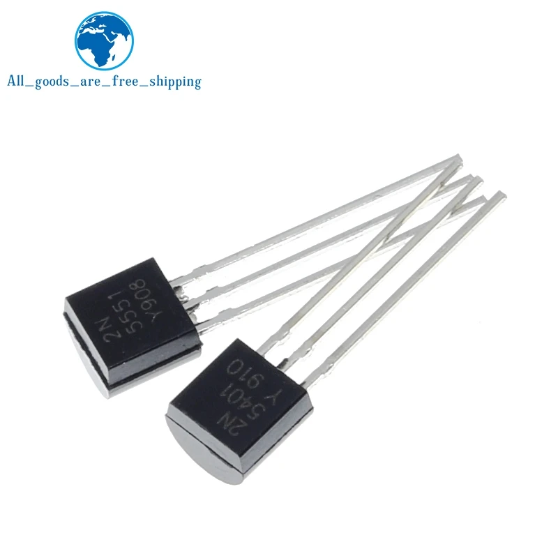 TZT 50 قطعة/الوحدة 2N5551 2N5401 5551 5401 (25 قطعة * 2N5401 + 25 قطعة * 2N551)