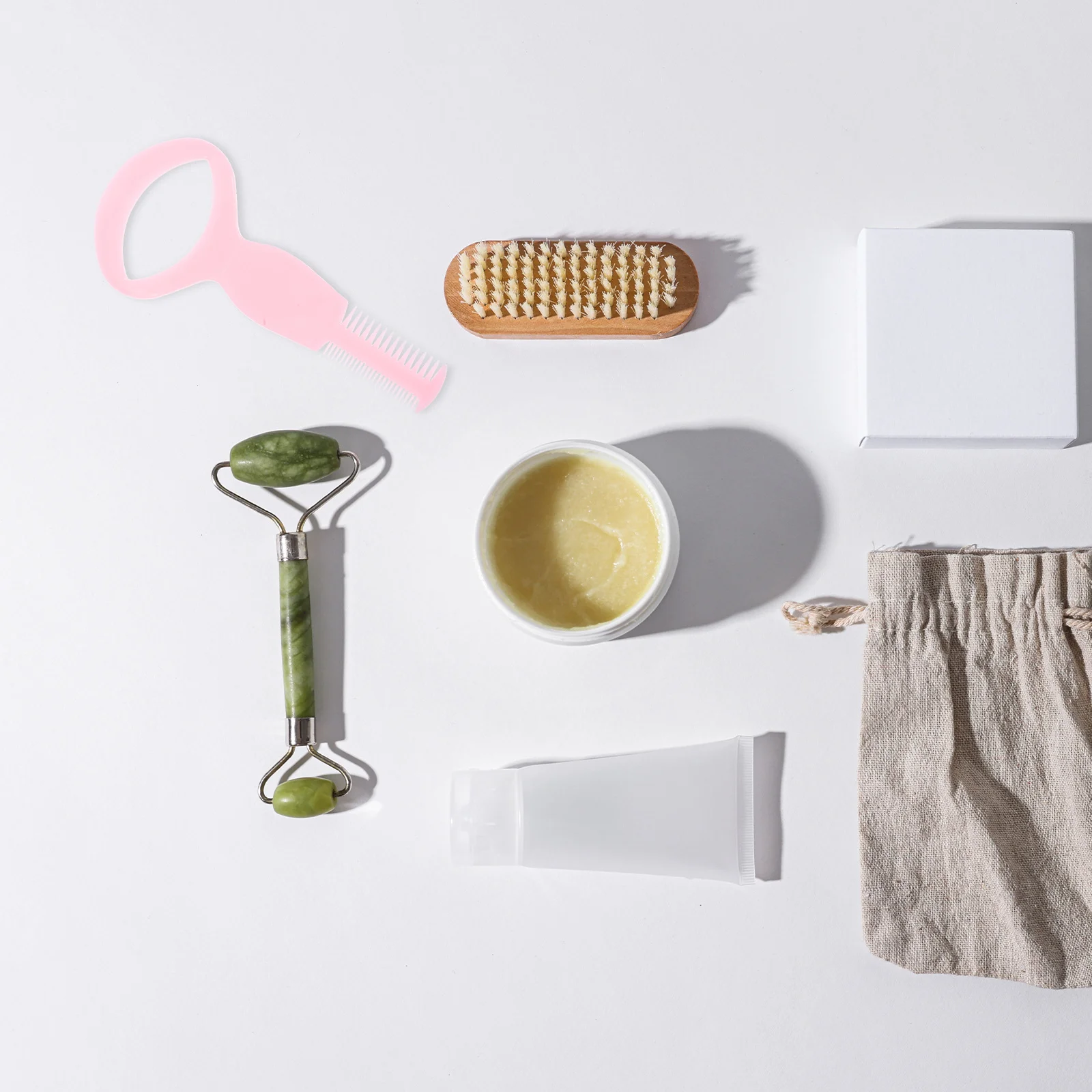 3-In-1 البلاستيك ماسكارا قضيب الحرس أداة لون عشوائي رمش الحاجب مشط لطخة الحرة ماكياج الماسكارا دليل أداة