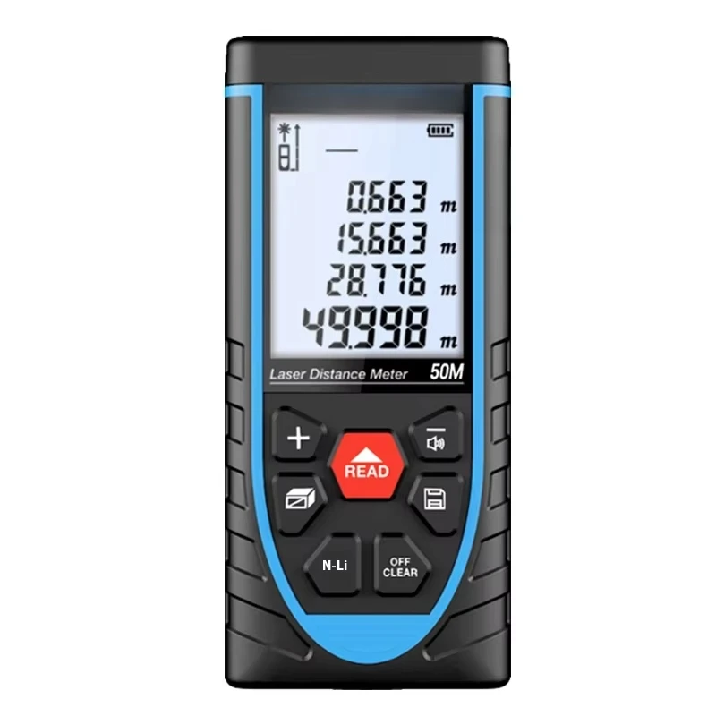 High-Precision Handheld Laser Rangefinder 50.7m 100 Engineering Electronic Ruler Infrared Instrument