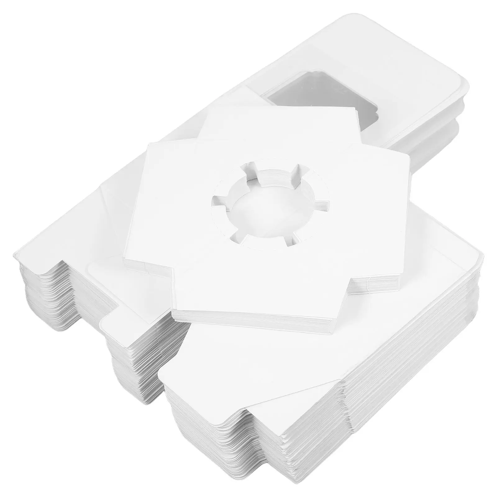 Paquete de 50 Cajas de Papel para Postres con Ventana Transparente, Ideales para Cupcakes, Galletas, Tartas de Queso, Donuts, Chocolate, Fresas, Portátiles para Fiestas