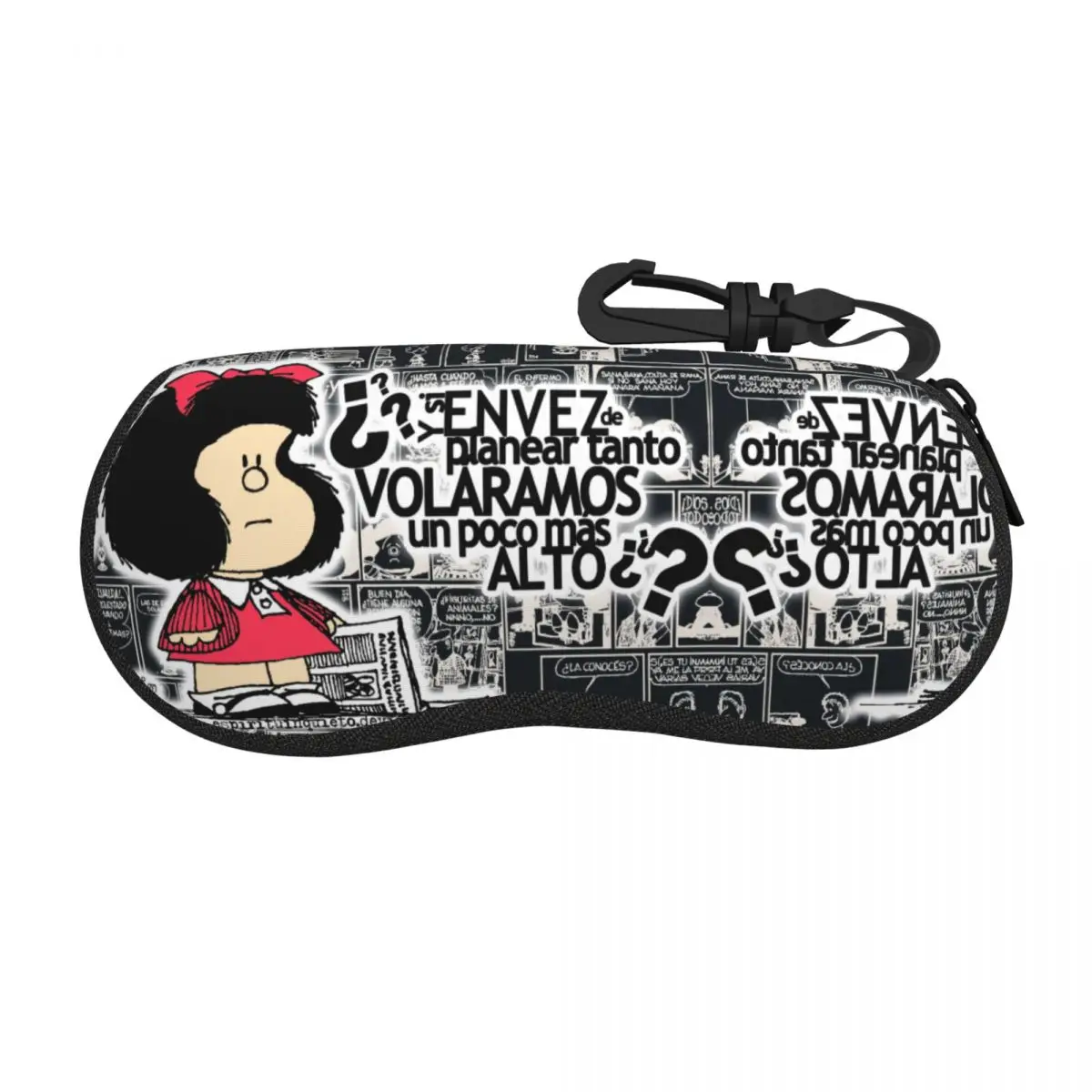 

Custom Mafalda Kawaii Cartoon Glasses Case Stylish Anime Comics Shell Eyeglasses Case Sunglasses Box