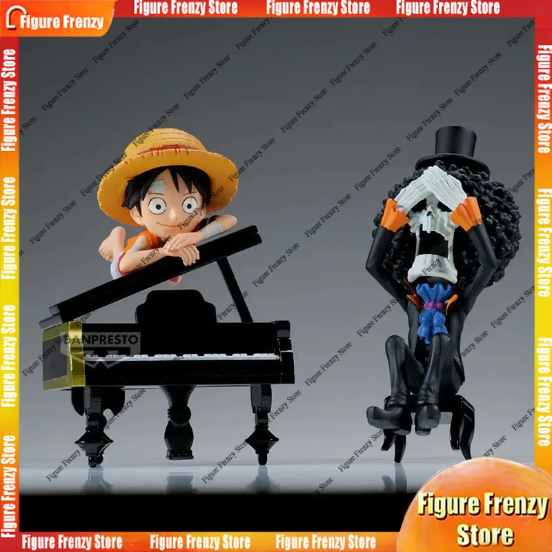 

Распродажа! Оригинальные фигурки Bandai Banpresto One Piece WCF Log Stories: Монки Д. Луффи и Бурку. Аниме-фигурки Mol для коллекционирования.