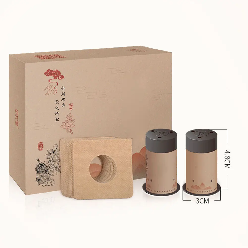 Portable Moxibustion Box Premium High Temperature Resistant Shell Humanized Base Design for Body Pain Relief Household Moxa