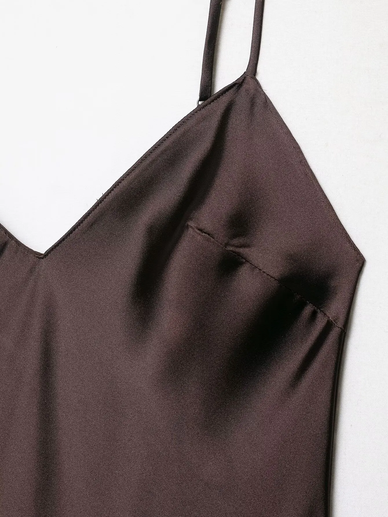 Women's new dress satin suspender irregular dress lace hem sexy slim party date eye-catching battle robe