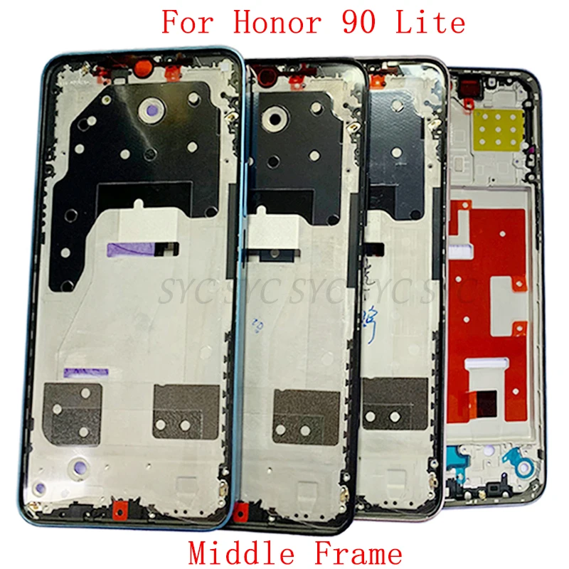 Middle Frame Housing LCD Bezel Plate Panel For Honor 90 Lite X50i X8A Phone Metal LCD Frame Repair Parts