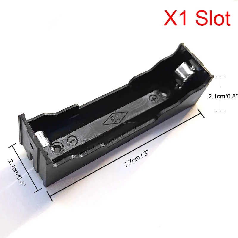 DIY ABS 18650 Power Bank Gevallen 1X2X3X4X18650 Batterij Houder Opbergdoos Case 1 2 3 4 Slot Batterijen Container Met Harde Pin