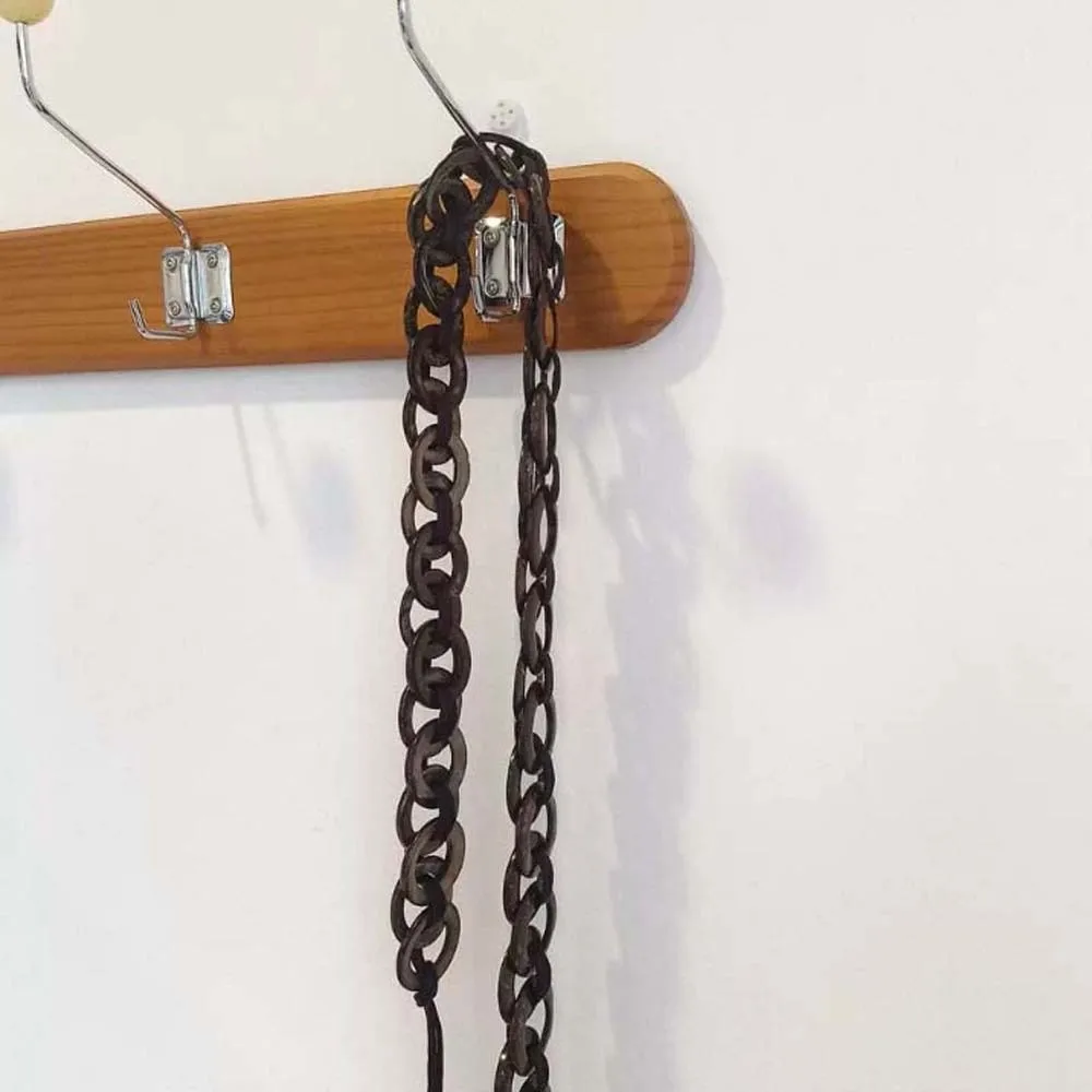 

Пояс-цепочка из кофейных кокосовых скорлупок с бусинами, регулируемый, для джинсов, длинный, из полиэстера, в стиле ретро, с кисточками, декоративный пояс-украшение