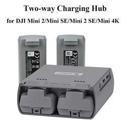 For DJI Mini 2/ Mini SE Drone Battery Charger Two Way Charging Hub Drone Battery USB Charger for DJI Mini 2/ Mini SE Accessories