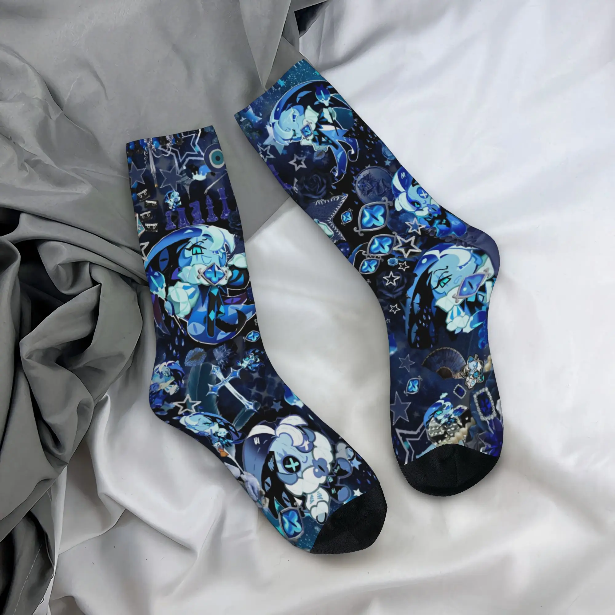 Shadow Milk Coolie cookie run kingdom Game Men Women Socks Compression  Skateboard Middle Length Stockings Super Soft Best Gifts