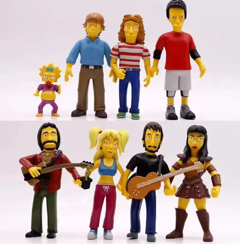 Anime-Actionfiguren, Xin Pusen Family, antike Spielzeuge, Ornamente mit Etiketten, komplettes Set, Kawaii, coole, lustige Raumdekoration, Geschenke