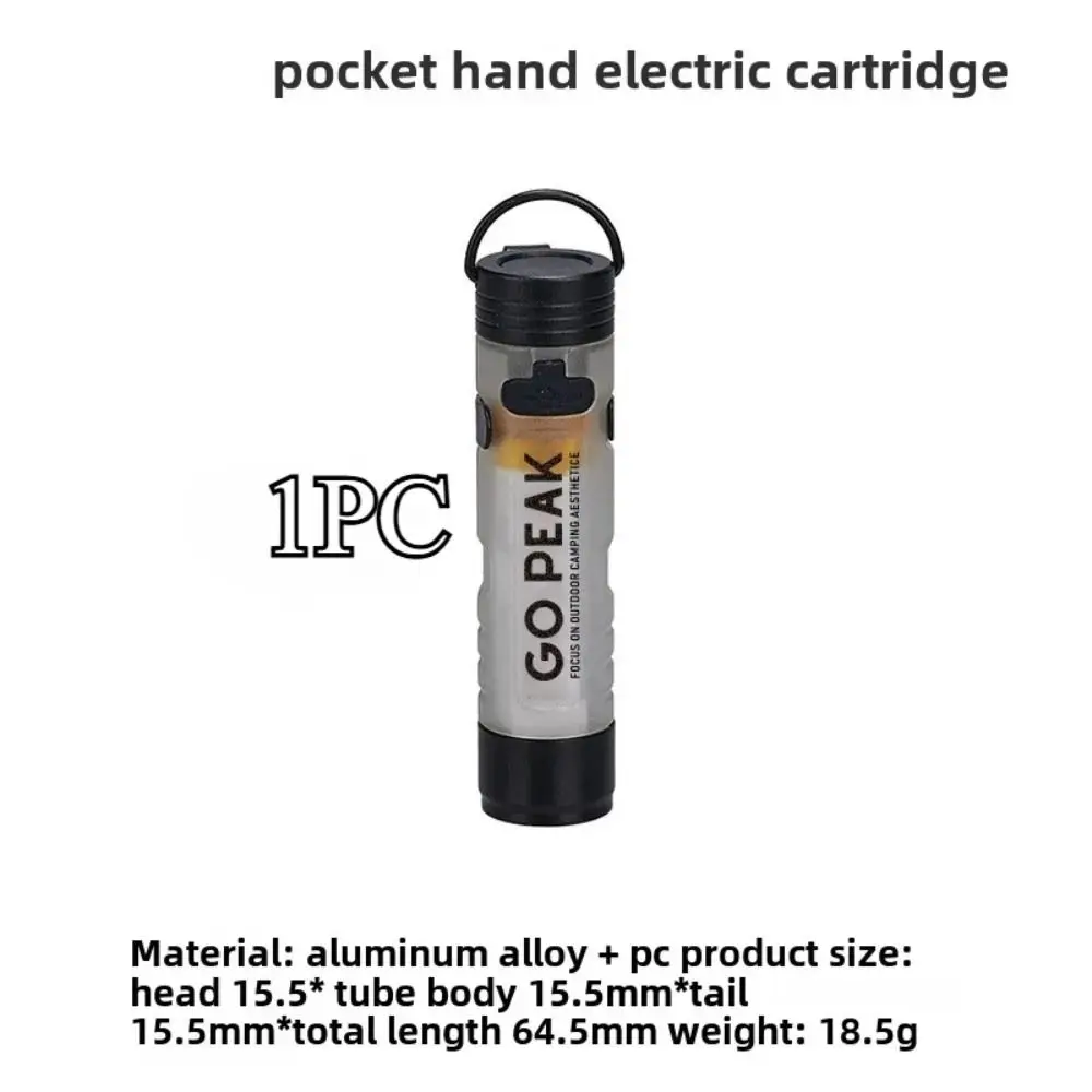 Strong Light Pocket Mini Flashlight Long Endurance Magnetic Hook Key Clip Light Rechargeable Cap Clip LED Flashlight Night