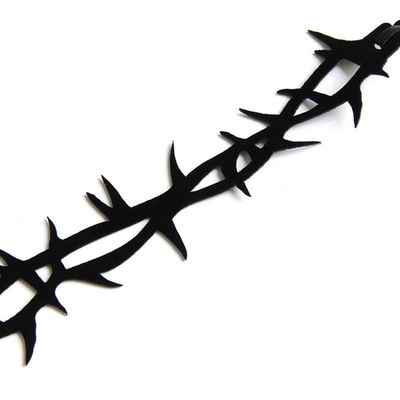 Fashion Thorns Velvet Choker Necklace For Women Vintage Clavicle Chain Gothic Girl Neck Jewelry Accessories