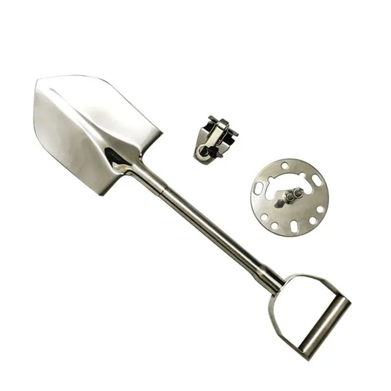 Gardening Shovel Outdoors Camping Travel Spade Portable Car Spare Tire Spade Multifunctional Stainless Steel Hand Shovel