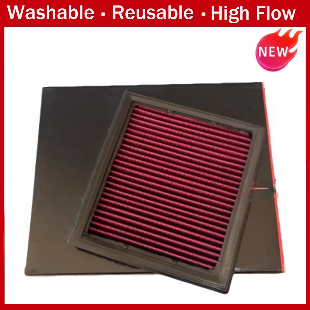Filtro de ar de alto fluxo para carro, para fiat 500x toro jeep comandante 2021-bússola 2017-renegado suv/van 2014- 51977574 lavável e reutilizável