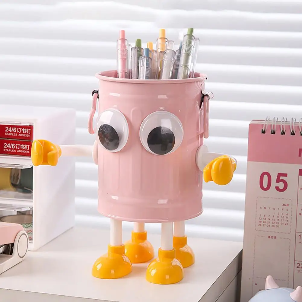 Держатель для ручек с мультяшным дизайном. Держатель для ручек с большими глазами. Подставка для 20 ручек с круглым дизайном калибра. Высококачественное качество изготовления.