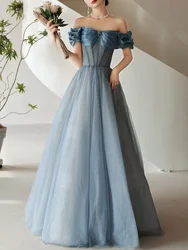 Customized One Shoulder Slim Waist Pleated Tiered Wedding Party Dress Elegant Long Prom Vestidos Long Pleated Temperament Evenin