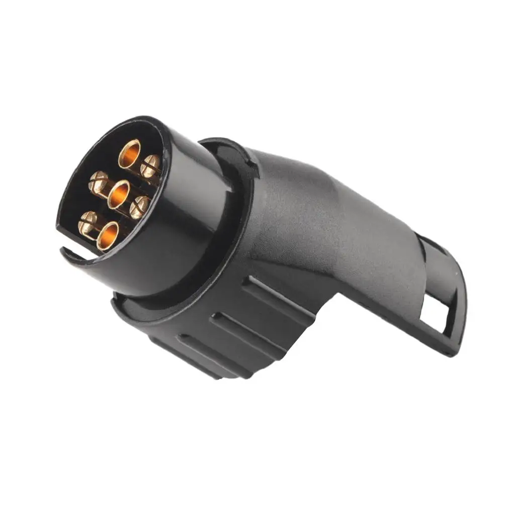 Slim Waterproof Alloy 7 to 13 Pin Trailer Socket Adapter Connector for Car Towing Lights and Hitch Modules