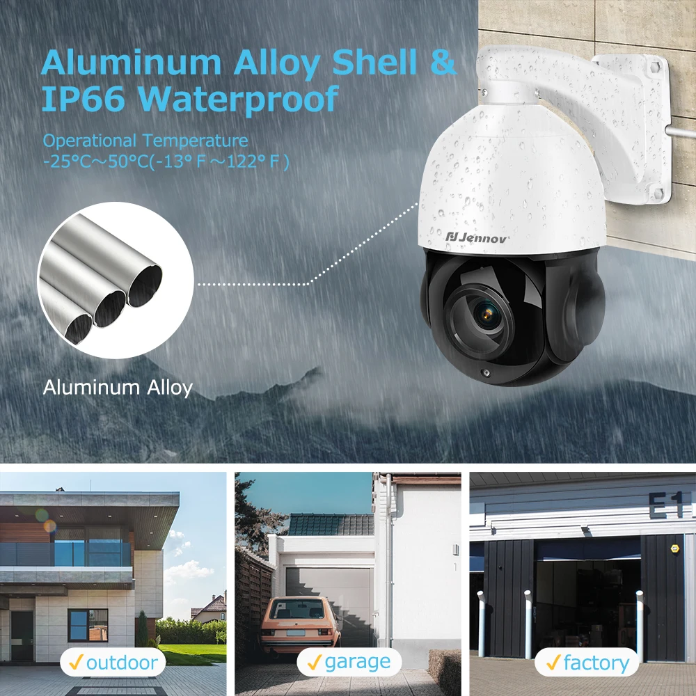 كاميرا مراقبة PoE بدقة 4K بدقة 8 ميجابكسل مع كشف الإنسان بالذكاء الاصطناعي، رؤية ليلية ملونة، وعدسة واسعة الزاوية وتتبع الحركة 6 في 1 #5