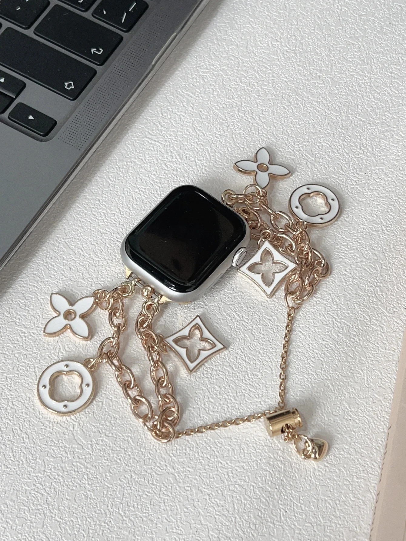 ممتاز سوار فاخر وصلة معدنية لسلسلة سوار ساعة أبل 8/7/6/10/9 40 مللي متر 41 مللي متر 38 مللي متر 42 مللي متر 44 مللي متر 45 مللي متر 46 مللي متر حزام