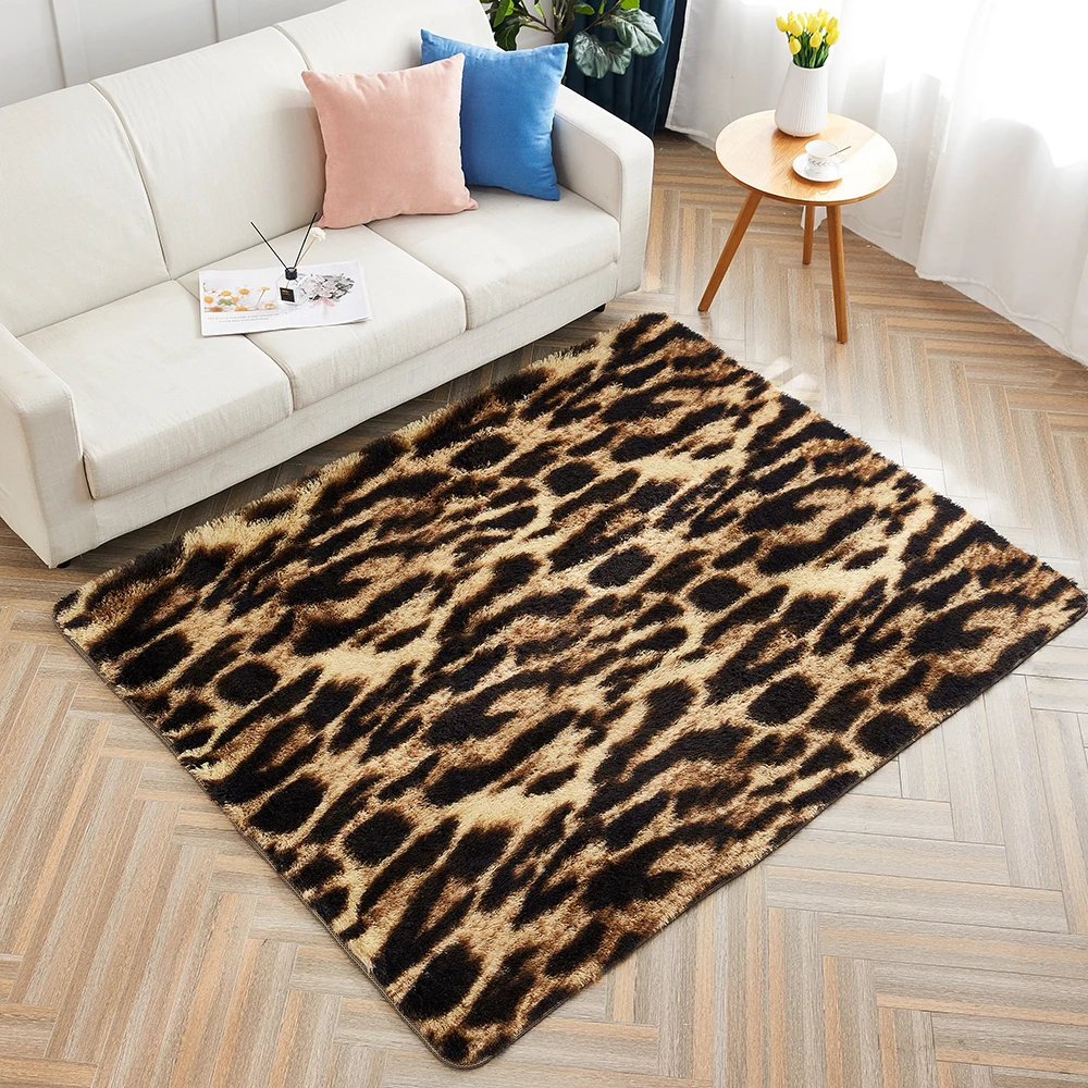 

Tiger stripe Area Rug for Living Room Fluffy Modern Rug Shaggy for Kids Room Throw Rug Farmhouse Indoor Thick Carpet Rectangle