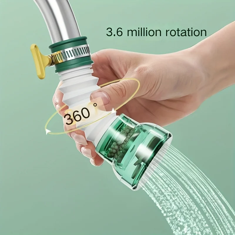 

1 шт. Вращающийся распылитель для кухонного смесителя, насадка-фильтр для очистки воды из ПВХ для бытовых кухонных принадлежностей