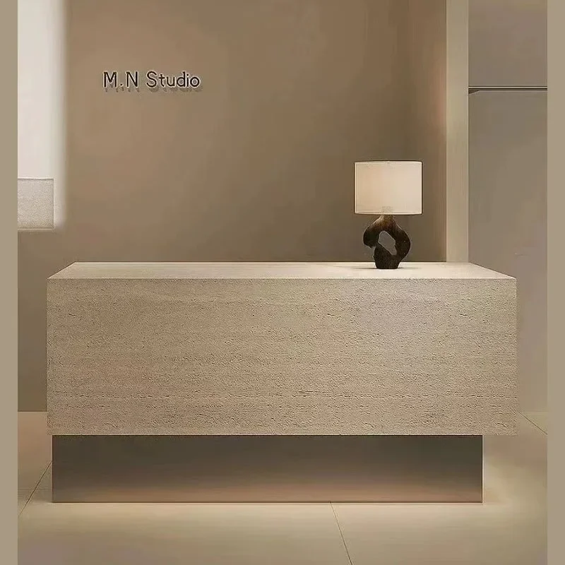 Clothing store bar checkout page store small bar imitation travertine complete barber shop front desk women's clothing store Nak