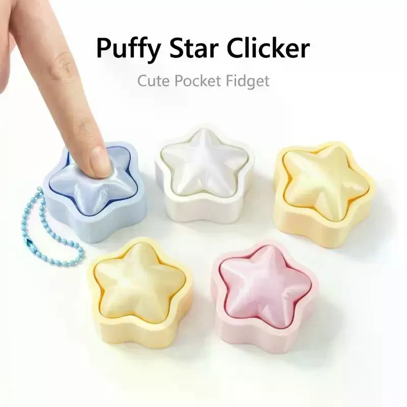 Creative 3D Printed Cake Clicker Keychain Simulated Food Decompress Keyring Cute Bag Charm Girls Birthday Gift