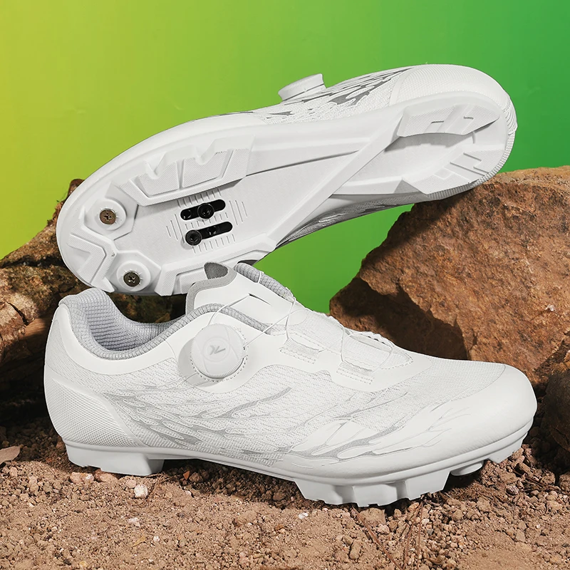 

MTB Cycling shoes Flat pedal Mountain Footwear Men Bicycle Indoor Cycling Sneaker speed Lock Cleat shoes bicycle trekking 37-47