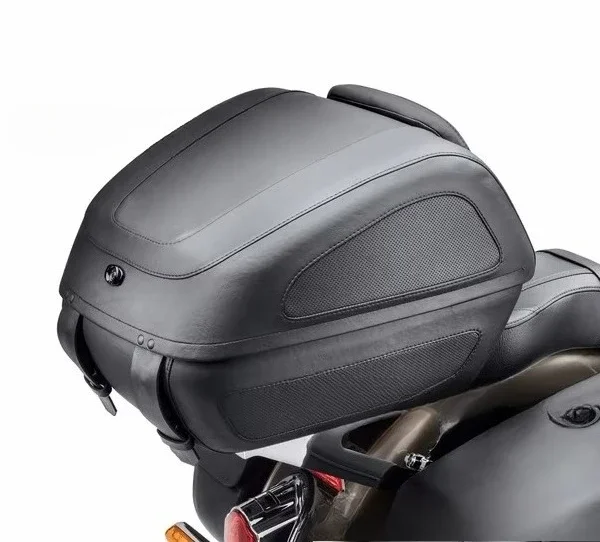 Universal Factory Priced Leather Hard Tail Box Saddlebags for Harley for Honda for Suzuki for