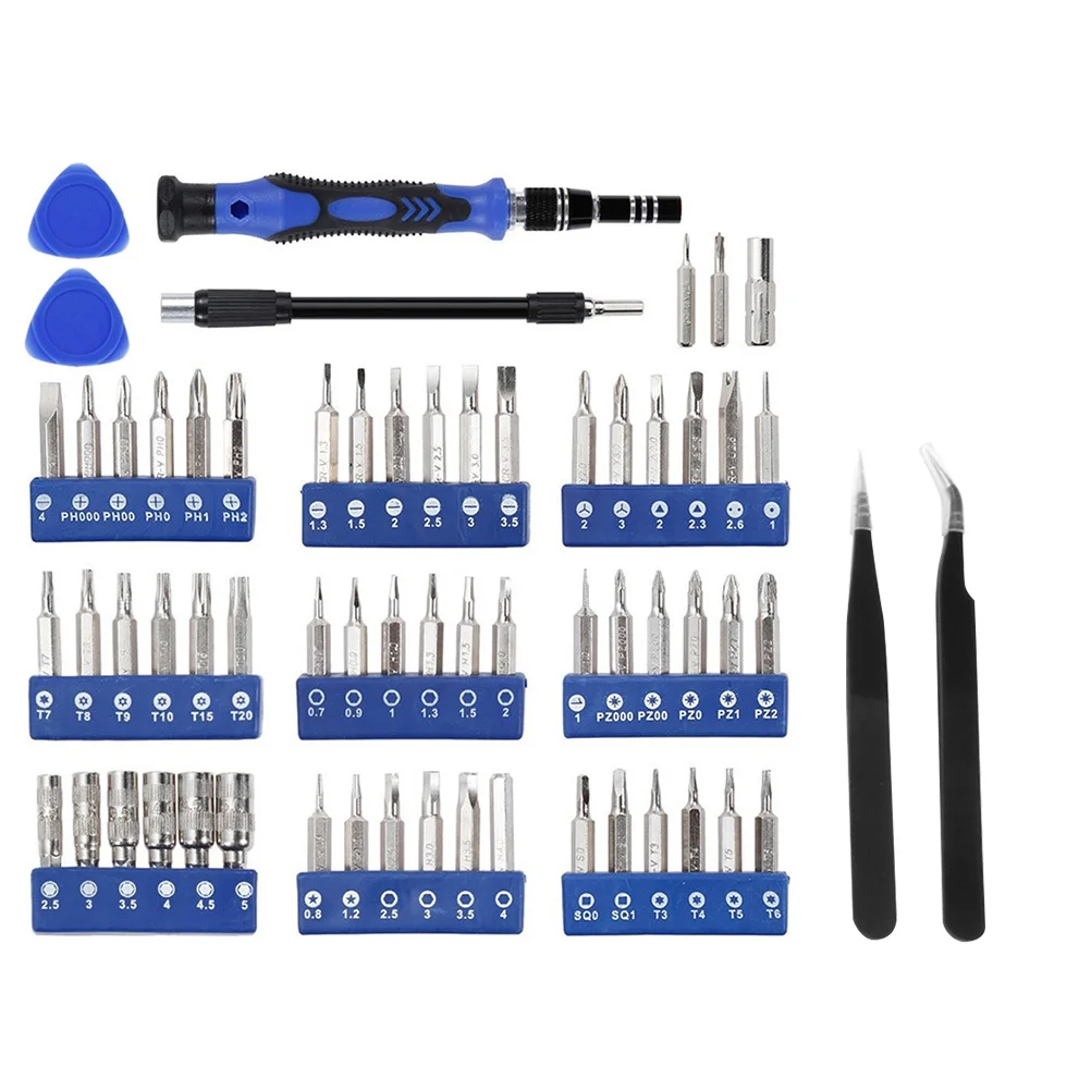 68 في 1 مجموعة مفكات دقيقة مضادة للصدأ طقم تصليح صغير متين للهاتف المحمول والكمبيوتر اللوحي وحدة التحكم في الألعاب المنتج الإلكتروني
