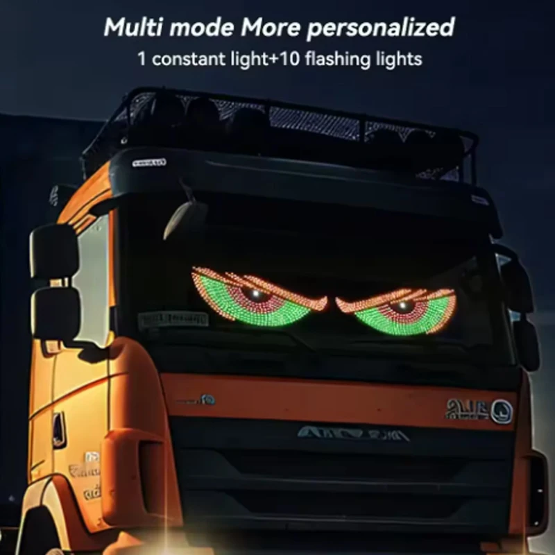 

Лидер продаж, светодиодный экран для глаз, автомобильный беспроводной трехцветный дисплей, светодиодный дисплей заднего окна автомобиля, глаз дьявола