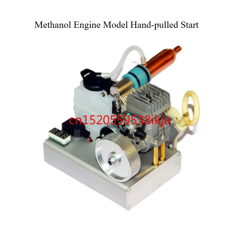 ميني مايكرو 12 فولت محرك الميثانول نموذج مولد محرك الوقود إلى المولد يمكن سحبت باليد بداية أو بداية كهربائية