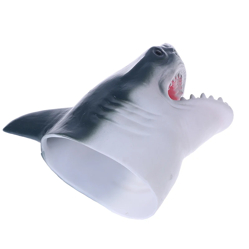 Shark Arm Glove Hand Puppet Toy Soft Rubber Shark Glove Interactive Toy