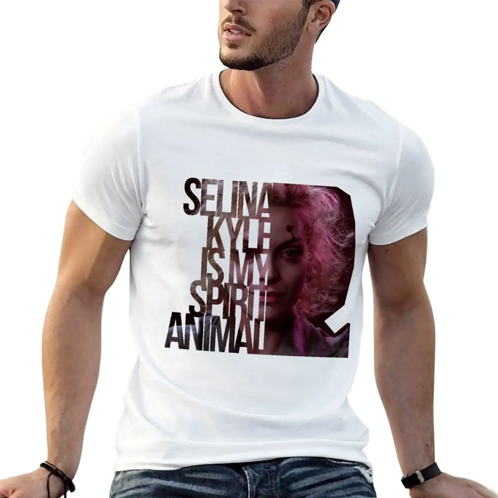 Selina Kyle is my spirit animal T-Shirt designer shirts oversized Aesthetic clothing plus sizes mens graphic t-shirts hip hop