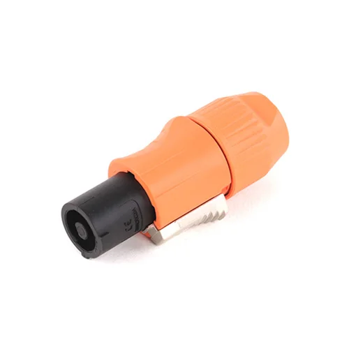 Imagen 2 del producto 1 conector Powercon impermeable 20A, 250V 3 pines, conector macho de alimentación NAC3FCA, Color naranja