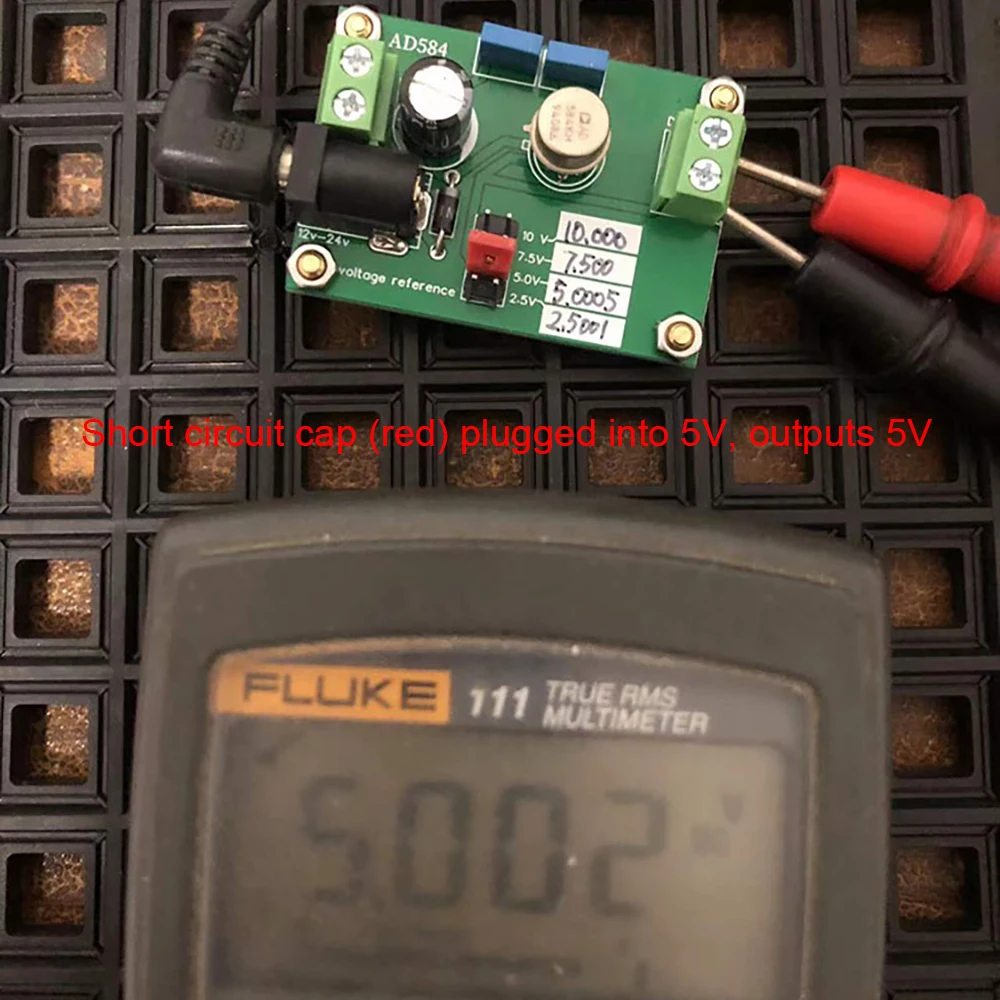 Imagem -02 - Fonte de Tensão de Referência Ad584 Referência de Tensão 10v Ad584jh Ad584lh Resistor Placa de Capacitor Calibração Multímetro Digital