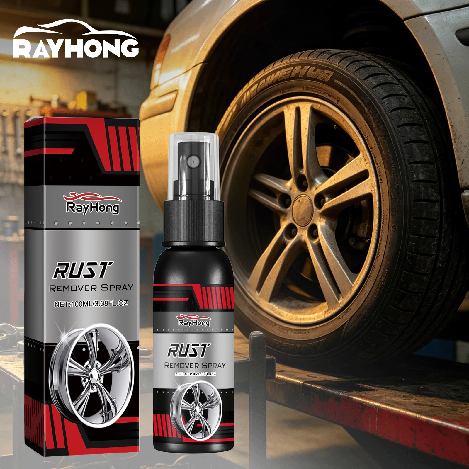 Multi Purpose Rust Remover Spray Fast Acting Iron Oxidation Eliminator Restores Metal Shine High Efficiency Metal Rust Remover