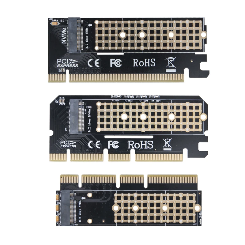 PCIE NVME Adapter M2 PCI Express 3.0 X1 X4 X8 X16 Expansion Card Riser Converter Supports 2230 2242 2260 2280 M Key M.2 NVME SSD