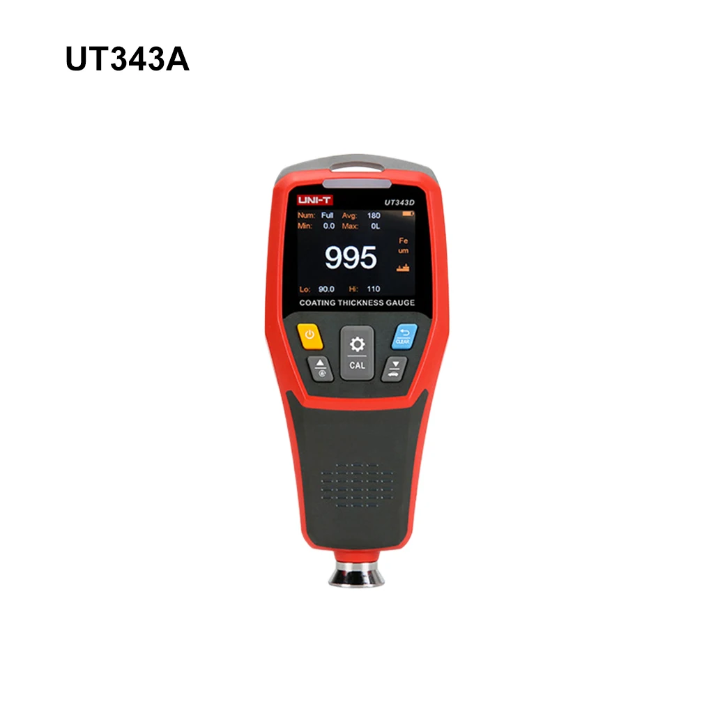 Ultrasonic Revestimento Tecnologia Car Paint Medidor de Espessura, Detectar Acessório, UT343D FE FE e NFE Revestimento Densidade