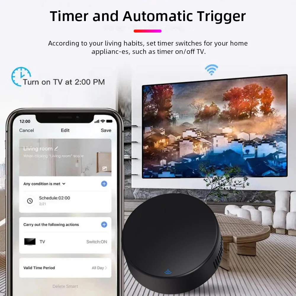 Tuya WiFi IR Remote Control Smart Universal for TV Air Conditioner Alexa Remote Control Work with Google Home Yandex Google