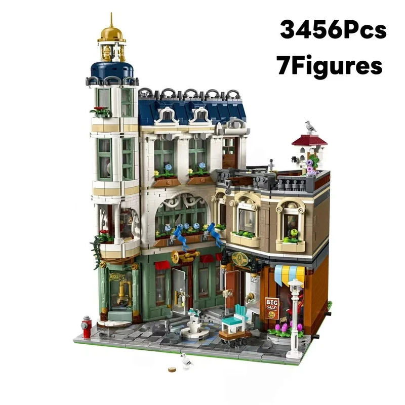

2026 New Creative Shopping Street Scene Building Blocks Modular Architecture Brick Model Toy for Adults, Holiday Gift