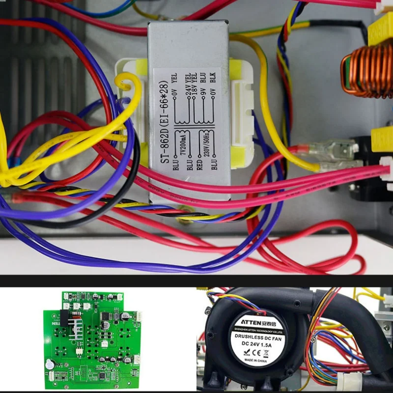 Imagem -04 - Estação de Retrabalho de Solda de ar Quente Atten St862d 1000w Display Lcd Inteligente sem Chumbo para Reparo de Solda de Chip Pcb com Bicos