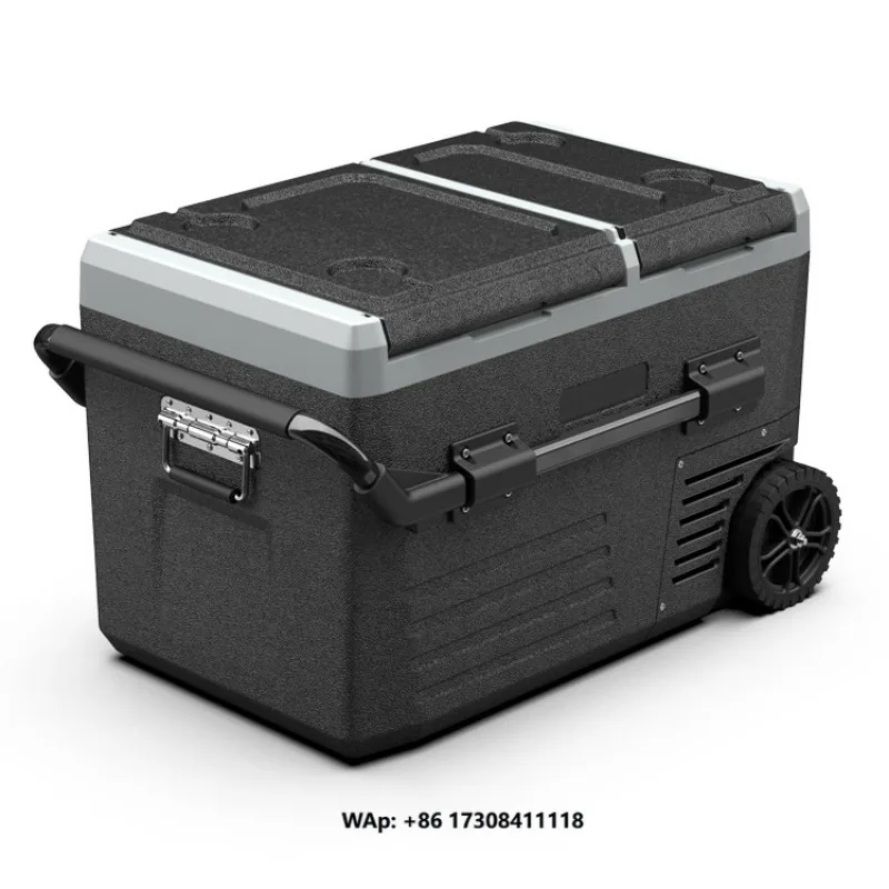 45L Dual-temperature-control Built-in Battery Car Refrigerator Portable Outdoor Camping Refrigerator Refrigeration Equipment