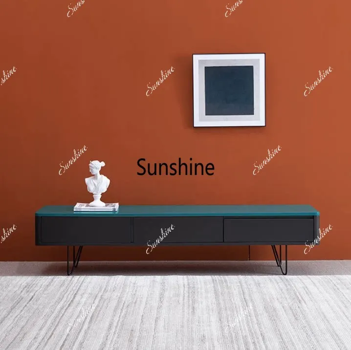 Light luxury TV cabinet, painted small apartment living room low cabinet