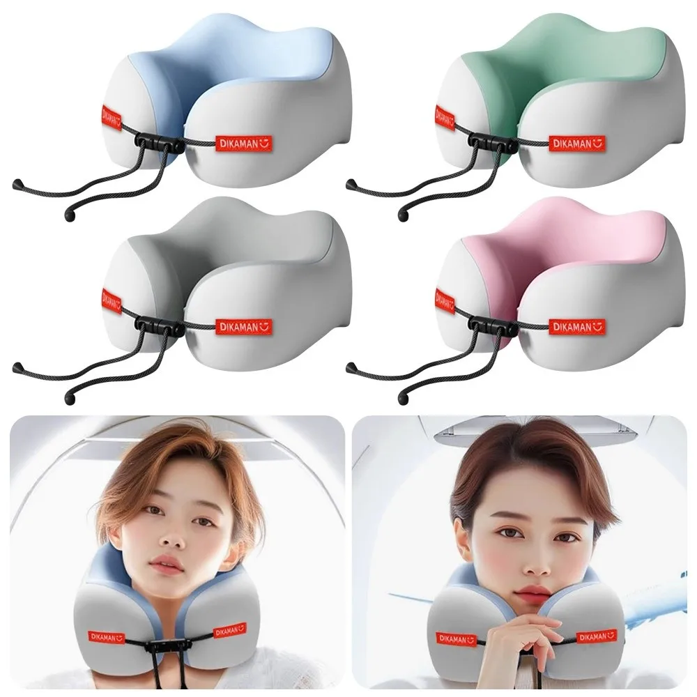 Portable U-shaped Pillow Double Hump Design Ergonomic Travel Pillow Cervical Pillow