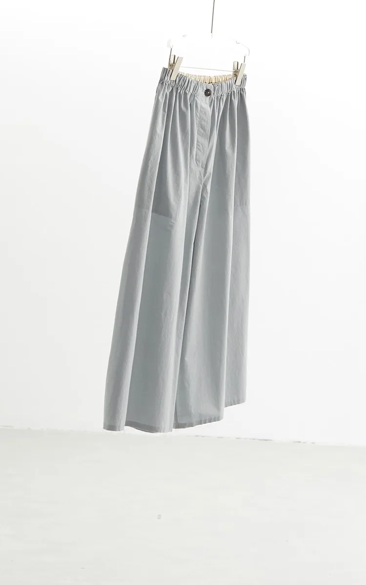 Plus-Size Summer A-Line Women's Wide-Leg Pants, Loose Thin Cropped Pants, Casual Carrot Pants