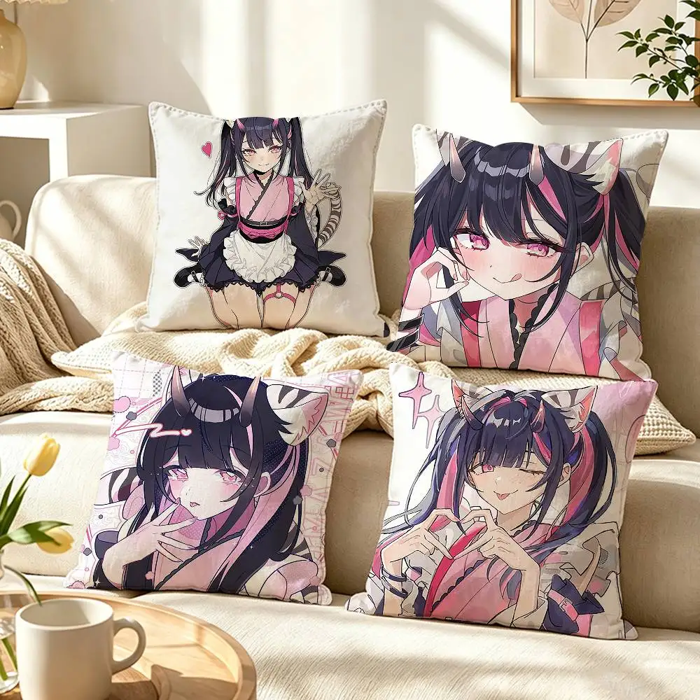 CUTE Noi Komazawa Cosmic Princess Kaguya!  Pillow Case Pattern Printed Pillowcase For Living Room Sofa Cushion Cover