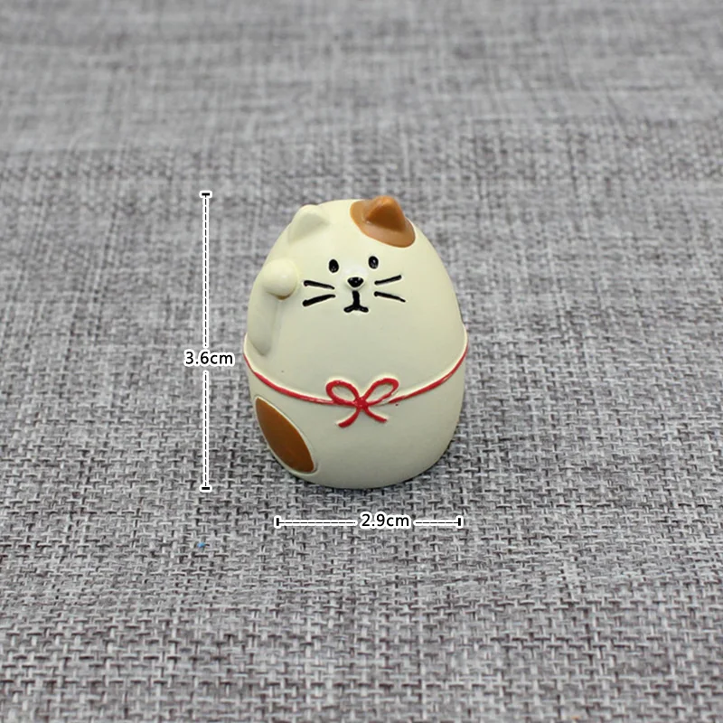 일본 Zakka Decole 고양이 토끼 미니어처 인형 동상 홈 인테리어 요정 정원 수지 공예 장난감 분재 장식품